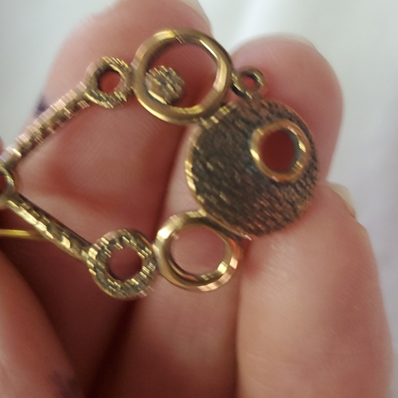 Oxidized bronze French hook earrings‎ - Picture 2 of 2